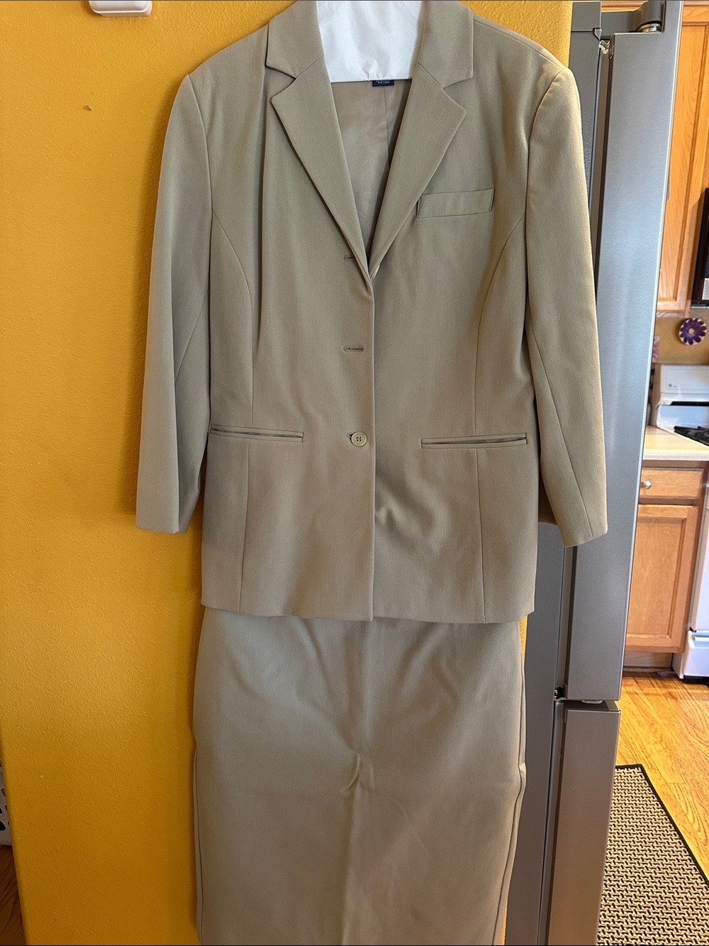 The Limited Classic Tan Women's Suit Jacket and Skirt Set